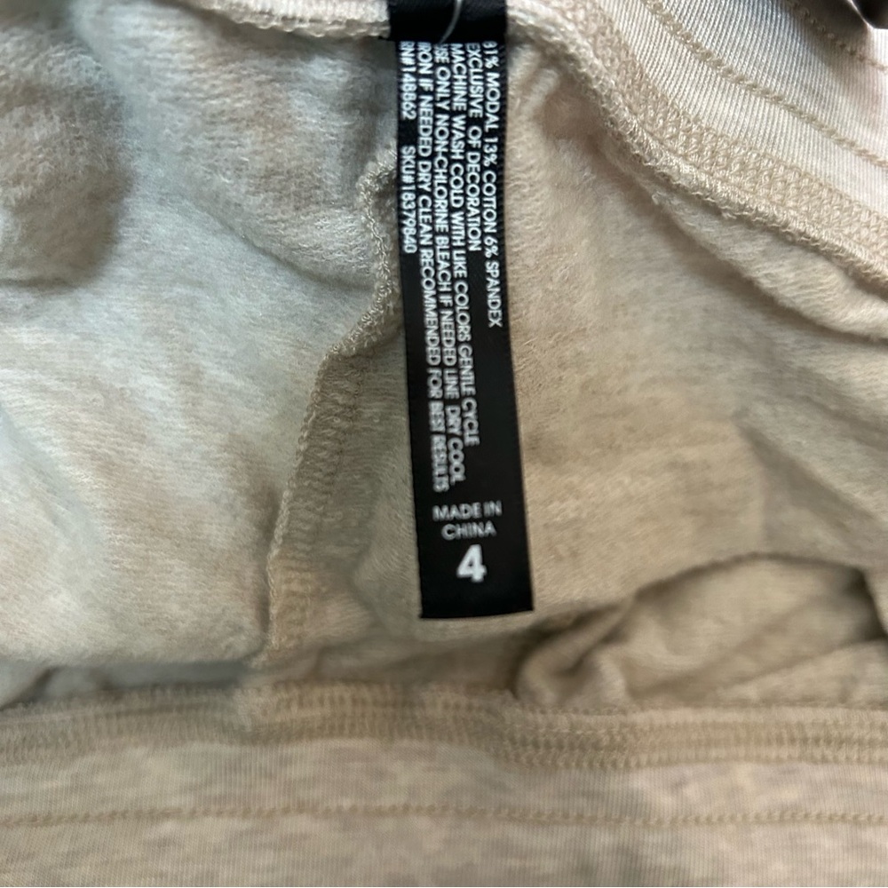 Torrid Dream Fleece Relaxed Lounge Short in Cream - 4X - Picture 5 of 8
